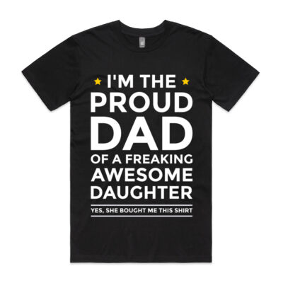 Freaking Awesome Daughter_White- AS Colour Shirt - Next Day Shipped 2 Thumbnail