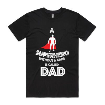 Superhero Dad_White- AS Colour Shirt - Next Day Shipped Thumbnail