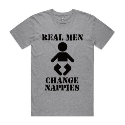 Real Men Change Nappies_Black- AS Colour Shirt - Next Day Shipped Thumbnail